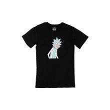 Cix Rick And Morty Baskılı Siyah Erkek T-shirt