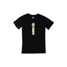 Cix Rick And Morty Ters Baskılı Siyah Erkek T-shirt