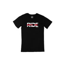 Cix Ride Bike Bisikletçi Baskılı Siyah Erkek T-shirt