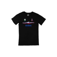 Cix Rusya Euro 2020 Siyah Erkek T-shirt