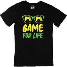 Cix Sarı Game For Life Baskılı Siyah Erkek T-shirt
