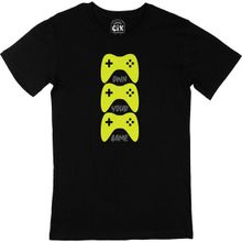 Cix Sarı Own Your Game Baskılı Siyah Erkek T-shirt