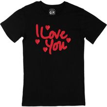 Cix Seni Seviyorum Baskılı Siyah Erkek T-shirt