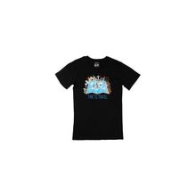 Cix Seyahat Haritası Baskılı Siyah Erkek T-shirt