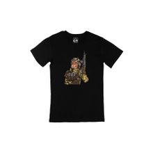 Cix Silahlı Maymun Baskılı Siyah Erkek T-shirt
