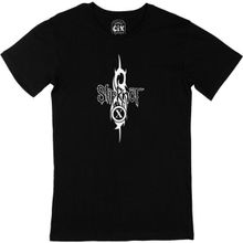 Cix Slipknot Logo Tasarımlı Siyah Erkek T-shirt