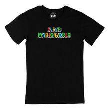 Cix Super Mario World Siyah Erkek T-shirt