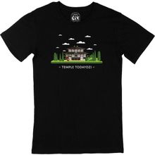 Cix Todaiji Tapınağı Siyah Erkek T-shirt