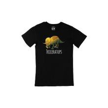 Cix Triceratops Dinozor Siyah Erkek T-shirt