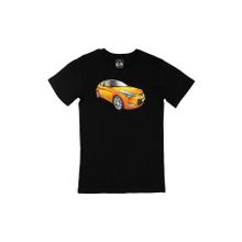 Cix Turuncu Spor Araba Siyah Erkek T-shirt