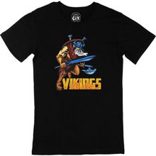 Cix Viking Kılınç ve Balta Siyah Erkek T-shirt