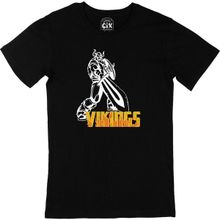 Cix Vikingler Kılınç ve Kalkan Siyah Erkek T-shirt