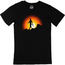 Cix Yürüyüş Yapan Erkek Siyah T-shirt