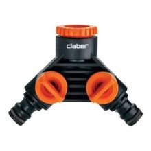 Claber 8599 Çift Çıkışlı Musluk Konnektörü