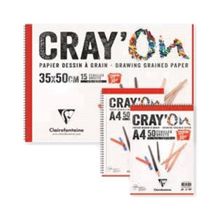 Clairefontaine 120 GR A5 50 Yaprak Cray'On Üstten Spiralli Çizim Defteri