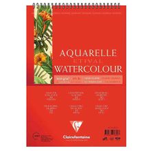 Clairefontaine Etival Classıc A5 300 gr Üstten Spiralli 30 Yaprak Suluboya Defteri