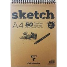 Clairefontaine Sketch 50 Yaprak A4 Spiralli Defter