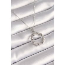 Clariss 316L Çelik Gümüş Renk Zincir Zirkon Taşlı XoXo Model Kadın Kolye