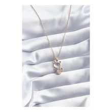 Clariss BJ-BKO8069 316L Çelik Gold Renk Zirkon Taşlı Kedi Model Kadın Kolye