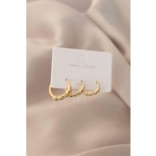 Clariss Gold Renk Halka Kadın Küpe