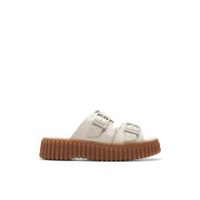Clarks 26176430 Krem Kadın Deri Terlik