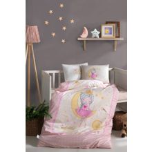 Clasy 100x150 Moon Pembe Bebek Nevresim Takımı