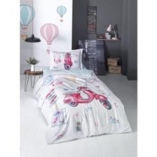Clasy Free Gril Renkli Tek Kişilik Genç Ranforce 160 x 220 cm Nevresim Takımı