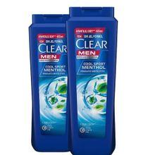 Clear 2x485 ml Men Kepeğe Karşı Etkili Şampuan Ferahlatıcı Mentol Etkisi Şampuan