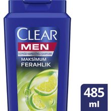 Clear 485 ml Maksimum Ferahlık Yağlı Saç Derisi İçin Limon Özlü Men Kepeğe Karşı Etkili Şampuan