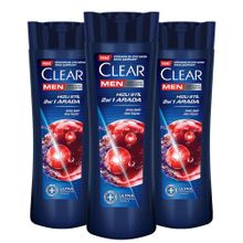 Clear Men Hızlı Stil 2'si1 Arada 3x350 ml Şampuan