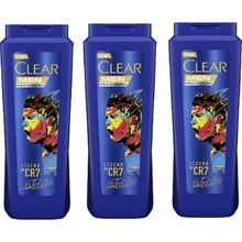Clear Men Kepeğe Karşı Etkili 3x485 ml Legend By Cristiano Ronaldo Limited Edition Şampuan