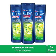 Clear Men Maksimum Ferahlık 3x350 ml Şampuan