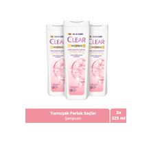 Clear Women 3x325 ml Yumuşak Parlak Kiraz Çiçeği Esansı Şampuan