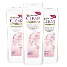 Clear Yumuşak Parlak Kiraz Çiçeği Keratin 3x485 ML Şampuan