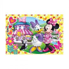 Clementoni 5 Yaş ve Üzeri Çocuk Yapbozları Serisi 104 Parçalı Minnie Mouse ve Daisy Puzzle Supercolor Puzzle