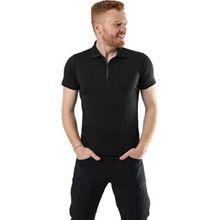 Climbolic Hydra Siyah Polo Yaka Erkek T-shirt