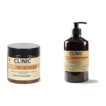 Clinic Pyroo Keratin Saç Bakım 500 ml Şampuan + Alkolsüz Keratin 500 ml Saç Bakım Maskesi