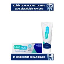 Clinomyn 2x75 ml Sigara İçenler İçin Smokers Diş Beyazlatan Leke Giderici Diş Macunu