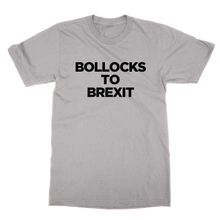 Clique Clothing Bollocks to Brexit Gri Erkek T-Shirt