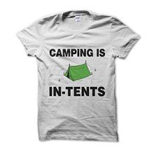 Clique Clothing Camping is in Tents Beyaz Erkek T-Shirt