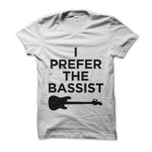 Clique Clothing I Prefer The Bassist Beyaz Erkek T-shirt