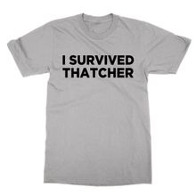Clique Clothing I Survived Thatcher Gri Erkek T-shirt