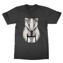 Clique Clothing Stop The Cull Badger Protest Siyah Erkek T-shirt