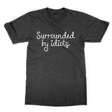 Clique Clothing Surrounded By Idiots Siyah Erkek T-shirt
