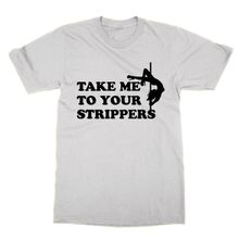Clique Clothing Take Me To Your Strippers Beyaz Erkek T-shirt