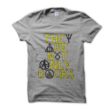 Clique Clothing They Are Not Only Books Gri Erkek T-shirt