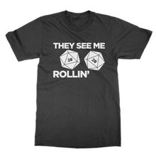 Clique Clothing They See Me Rollin' D20 Siyah Erkek T-shirt