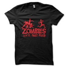 Clique Clothing Zombies Fast Food Siyah Erkek T-shirt
