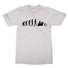 Cliquewear Bisikletçi Tişörtünün Evrimi Beyaz Erkek T-shirt