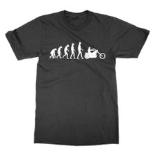 Cliquewear Bisikletçi Tişörtünün Evrimi Siyah Erkek T-shirt